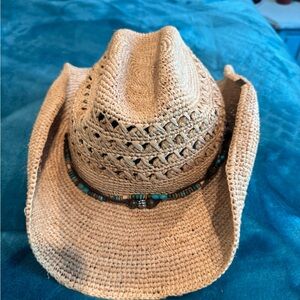 Kooringa Raffia cowboy hat